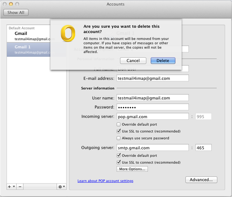 outlook 2011 for mac mail setup