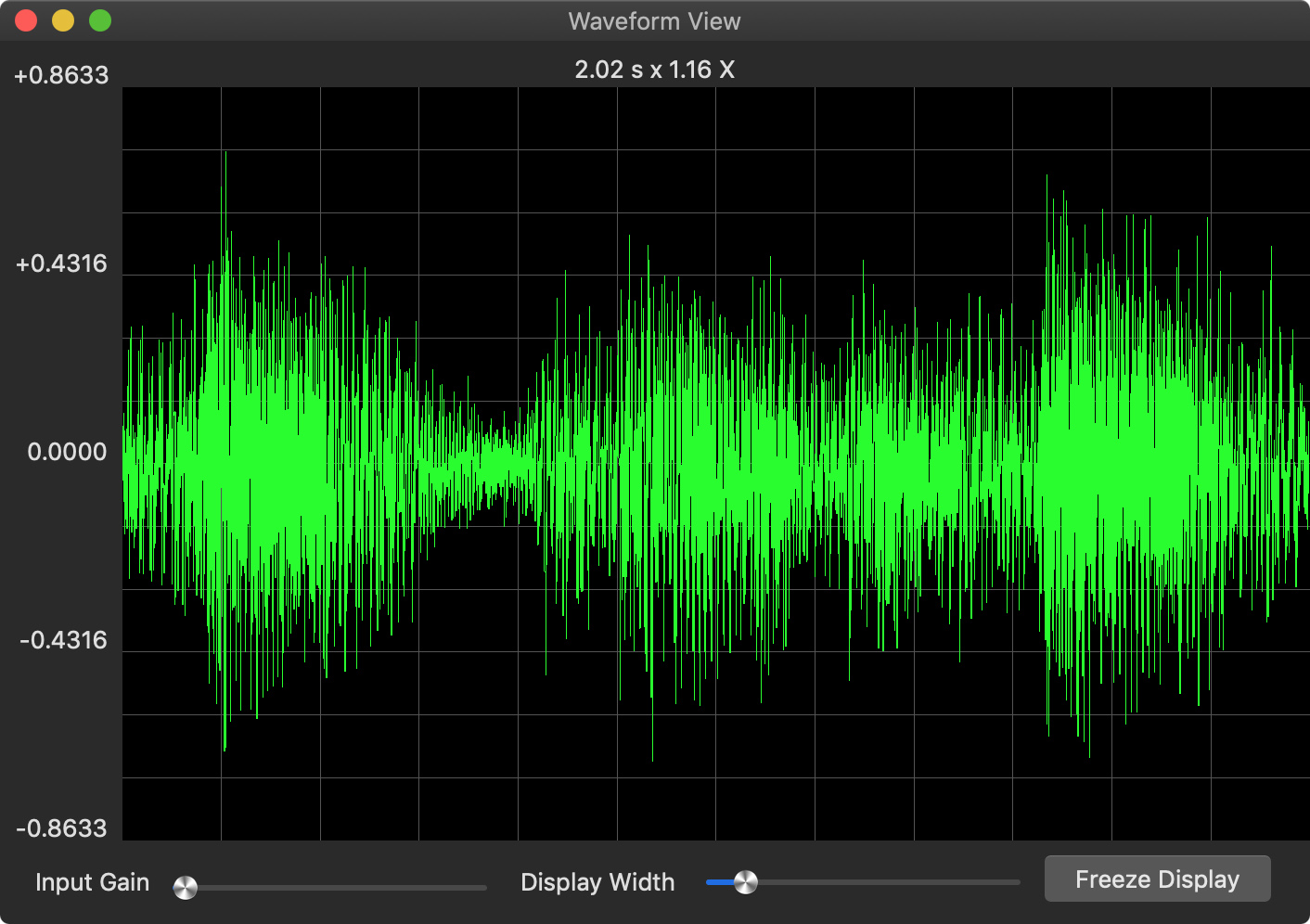 osx player with waveform